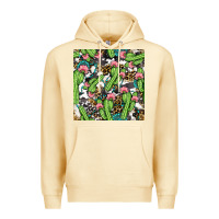 Pina Colada Western Cactus And Turquoise Gemstone With Leopard And Cowhide Seamles Premium Hoodie - BundleAndBundleShop