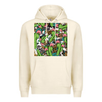 Tofu Western Cactus And Turquoise Gemstone With Leopard And Cowhide Seamles Premium Hoodie - BundleAndBundleShop