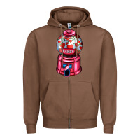 Chestnut love and candy machine Zipper Hoodie - AdoDesignShop