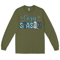 Army Green cozy season gnome coffee Long Sleeve Tee - JahusDesignShop