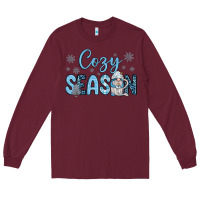 Burgundy cozy season gnome coffee Long Sleeve Tee - JahusDesignShop