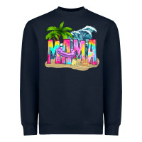 Navy summer mama Heavyweight Sweatshirt - texasbilliewilder