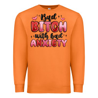 Carrot bad bitch with bad anxiety Premium Sweatshirt - MaliasSmallBusiness