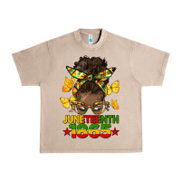 French Oak juneteenth 1865 afro bun Urban Heavy Tee - HRA Design Shop