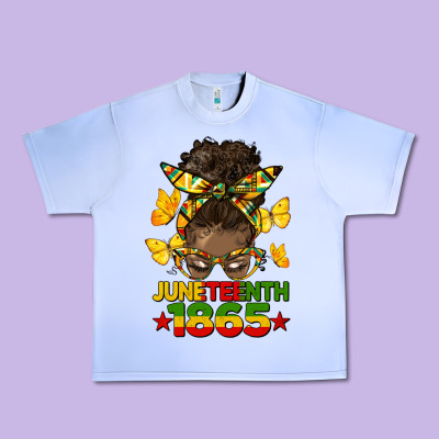 Juneteenth 1865 Afro Bun Urban Heavy Tee Designed By Hra Design Shop
