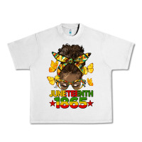Lunar Rock juneteenth 1865 afro bun Urban Heavy Tee - HRA Design Shop