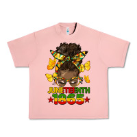 Salmon juneteenth 1865 afro bun Urban Heavy Tee - HRA Design Shop
