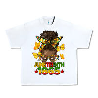 White juneteenth 1865 afro bun Urban Heavy Tee - HRA Design Shop