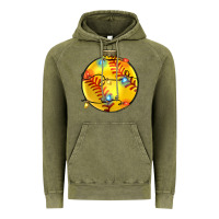 Vintage Olive christmas softball Vintage Hoodie - Zillion Design Studio