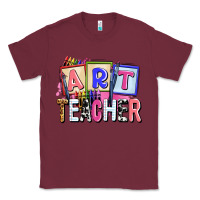 Burgundy art teacher Classic Tee - AdoDesignShop
