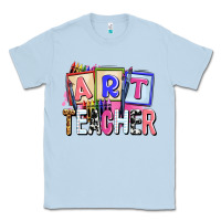 Dusty Blue art teacher Classic Tee - AdoDesignShop