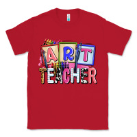 Red art teacher Classic Tee - AdoDesignShop