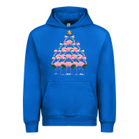 Cobalt Christmas Tree Flamingo Urban Hoodie - Bettercallsaul