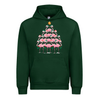 Forest Green Christmas Tree Flamingo Urban Hoodie - Bettercallsaul