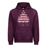 Mauve Wine Christmas Tree Flamingo Urban Hoodie - Bettercallsaul