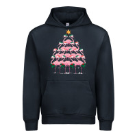 Navy Christmas Tree Flamingo Urban Hoodie - Bettercallsaul