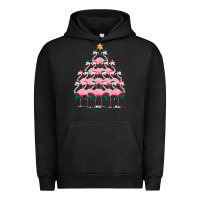 Pigment Black Christmas Tree Flamingo Urban Hoodie - Bettercallsaul
