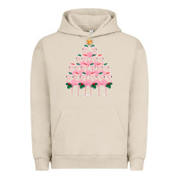Pigment French Oak Christmas Tree Flamingo Urban Hoodie - Bettercallsaul