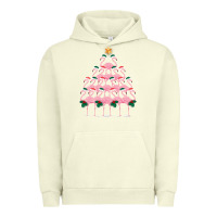 Pigment Pistachio Christmas Tree Flamingo Urban Hoodie - Bettercallsaul