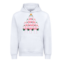White Christmas Tree Flamingo Urban Hoodie - Bettercallsaul
