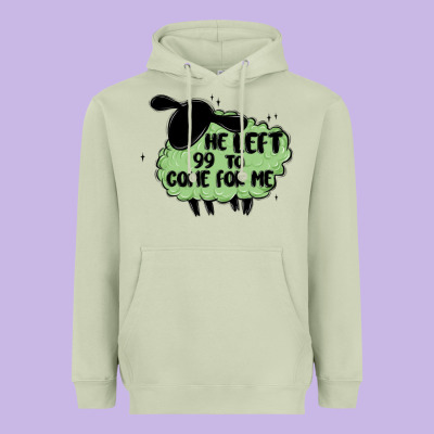 He Left The 99 To Come For Me Heavyweight Hoodie Designed By Maliassmallbusiness