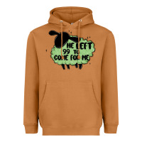Meerkat he left the 99 to come for me Heavyweight Hoodie - MaliasSmallBusiness