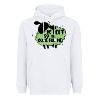 White he left the 99 to come for me Heavyweight Hoodie - MaliasSmallBusiness