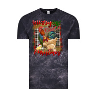 Cloud Black merry cluckin' christmas Vintage Tee - RanaPortraitStore