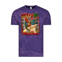 Cloud Purple merry cluckin' christmas Vintage Tee - RanaPortraitStore