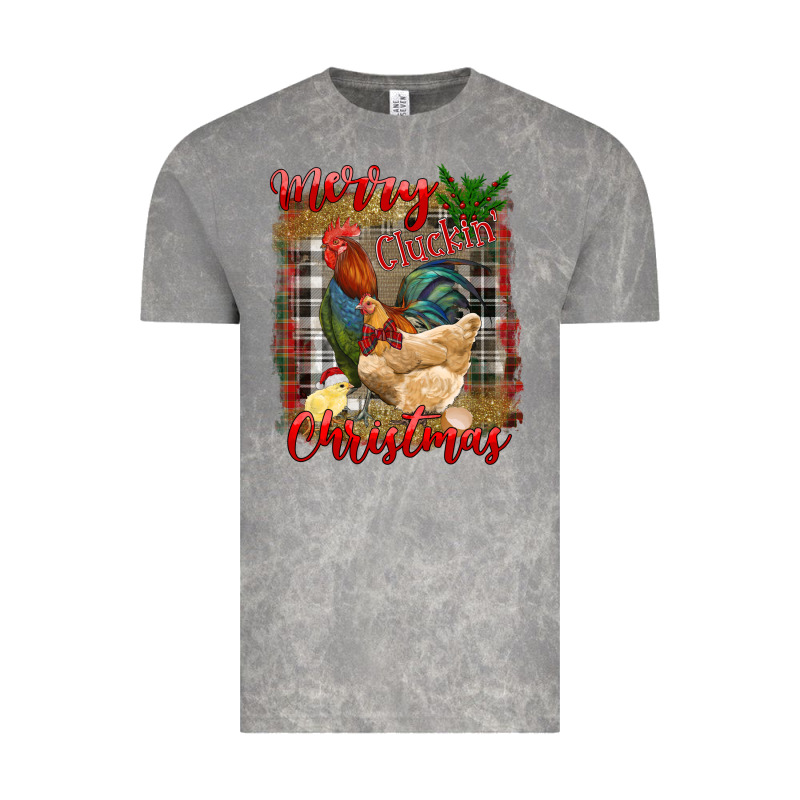 Merry Cluckin' Christmas Vintage Tee by RanaPortraitStore | Teevron