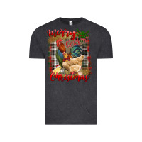 Vintage Black merry cluckin' christmas Vintage Tee - RanaPortraitStore