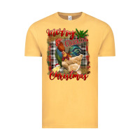 Vintage Mustard merry cluckin' christmas Vintage Tee - RanaPortraitStore