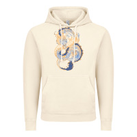 Vintage Artic blue and orange dragon Vintage Hoodie - RanaPortraitStore