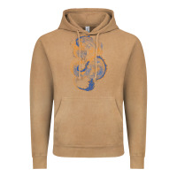 Vintage Camel blue and orange dragon Vintage Hoodie - RanaPortraitStore