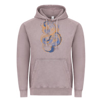 Vintage Zinc blue and orange dragon Vintage Hoodie - RanaPortraitStore