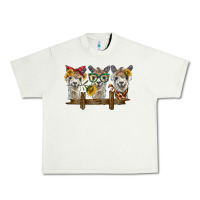 Pistachio 3 alpacas Urban Heavy Tee - BarkalooDesign