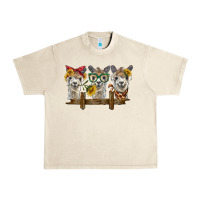Sandshell 3 alpacas Urban Heavy Tee - BarkalooDesign