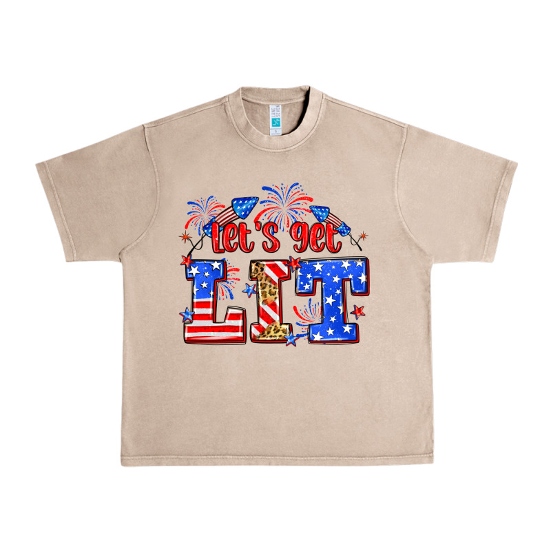 Let's Get Lit 4th Of July Urban Heavy Tee by Neo Western | Teevron