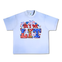 Grape Ice Let's get lit 4th of July Urban Heavy Tee - Neo Western