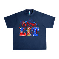 Navy Let's get lit 4th of July Urban Heavy Tee - Neo Western