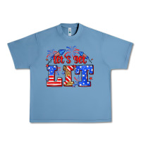 Pebble Blue Let's get lit 4th of July Urban Heavy Tee - Neo Western