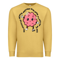 Antique Gold brain Premium Sweatshirt - MaliasSmallBusiness