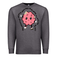 Charcoal Heather brain Premium Sweatshirt - MaliasSmallBusiness