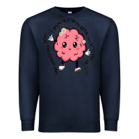 Navy brain Premium Sweatshirt - MaliasSmallBusiness