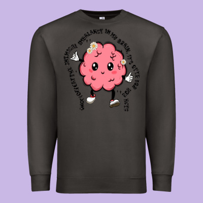 Brain Premium Sweatshirt Designed By Maliassmallbusiness