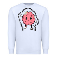 White brain Premium Sweatshirt - MaliasSmallBusiness