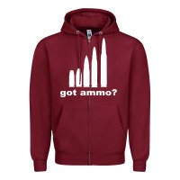 Burgundy Got Ammo Zipper Hoodie - Bettercallsaul
