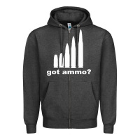 Charcoal Heather Got Ammo Zipper Hoodie - Bettercallsaul