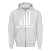 Dove Grey Got Ammo Zipper Hoodie - Bettercallsaul