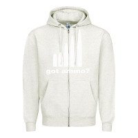 Oatmeal Heather Got Ammo Zipper Hoodie - Bettercallsaul